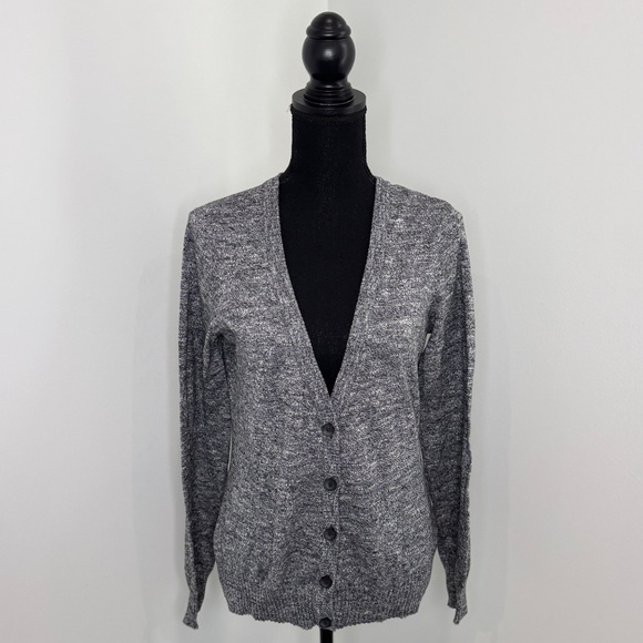 Divided Heather Gray Button Up Cardigan (Sz 8) - Picture 2 of 7
